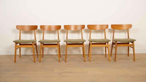 Set van 5 eetkamerstoelen | Findahl |  Vintage | Teak