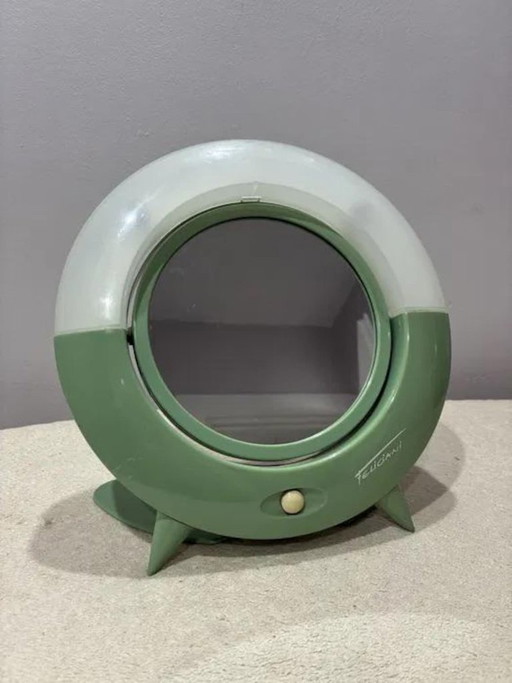 Feliciani Beleuchteter Kosmetikspiegel 1990er Space Age Italienisches Design