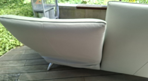 Image 1 of Canapé Leolux 3 places cuir gris clair