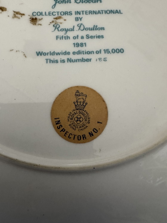 Image 1 of Raro piatto da parete Royal Doulton "Bora Bora" (1981) – Numero di serie bassissimo #185!