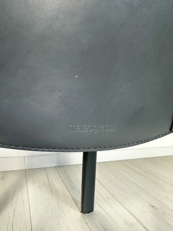 Image 1 of 6x Set 1980s VINTAGE ITALIAN DINING CHAIRS BY CARLO BARTOLI FOR MATTEO GRASSI