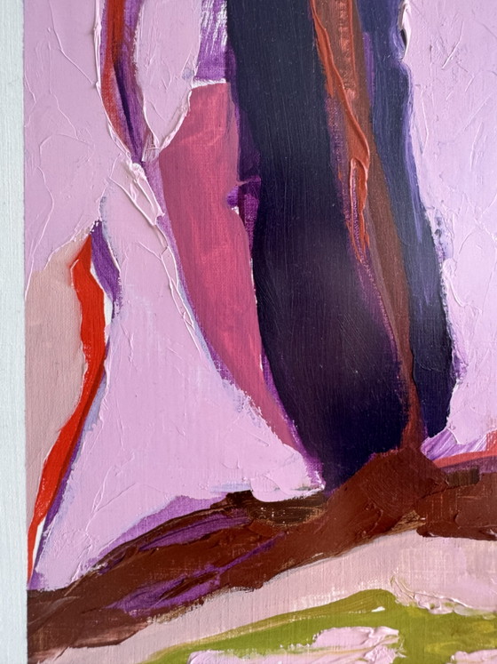 Original Abstract Painting (Oil on Paper) – Paintings & Drawings (photo 3 of 5)