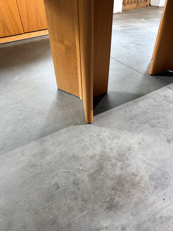 Tavolo allungabile in rovere 'Serie Ann', Van Den Berghe-Pauvers, Belgio, anni '70 – Tavoli da pranzo, Wood (photo 4 of 15)