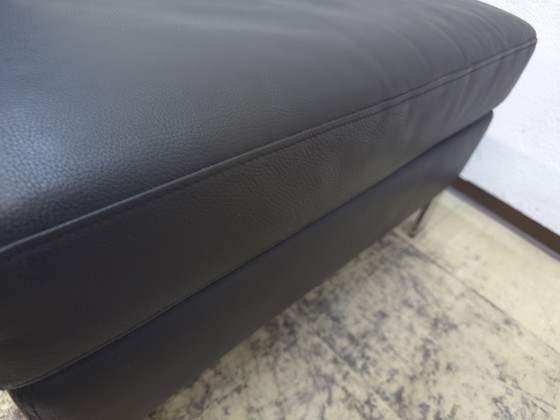 Image 1 of Tabouret en cuir Walter Knoll Foster, tabouret design, banc en cuir, qualité supérieure