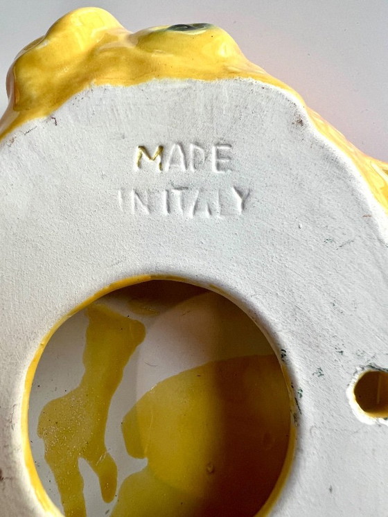 Image 1 of Italienische Fisch-Wandfigur aus Keramik. 20 cm. 1980er Jahre.