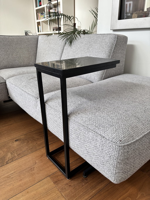 ✨ Elegante mesa auxiliar/mesa de sofá negra - diseño industrial ✨