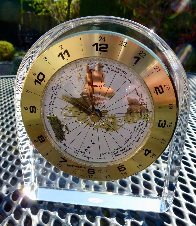 Wehrle world clock. | Clocks second-hand | Whoppah