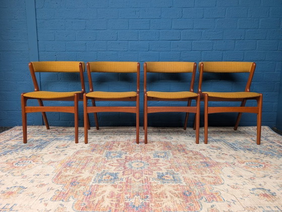 Image 1 of 4x vintage stoelen, Korup Stolefabrik model T21, jaren 60