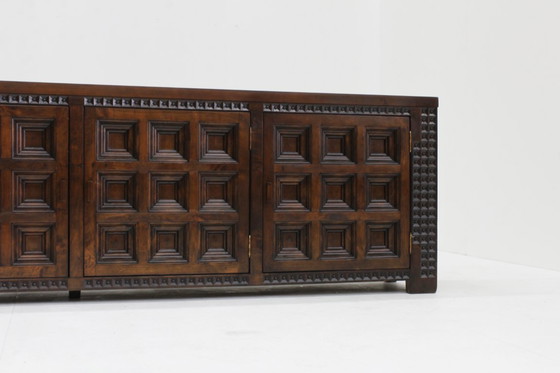Image 1 of Vintage Spanish Brutalist Sideboard Dresser