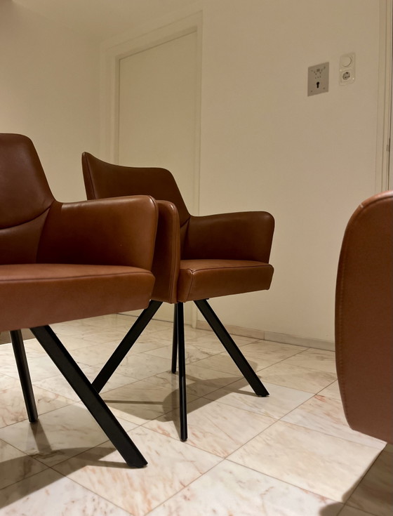 2x Prominent Bijzetfauteuil D-100 – Leather, Metal (photo 7 of 10)