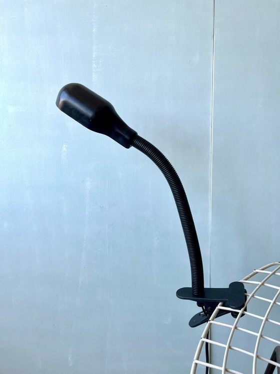 Image 1 of Vintage postmodern lamp, werkplaatslamp, werklamp, klemlamp, jaren 80/70