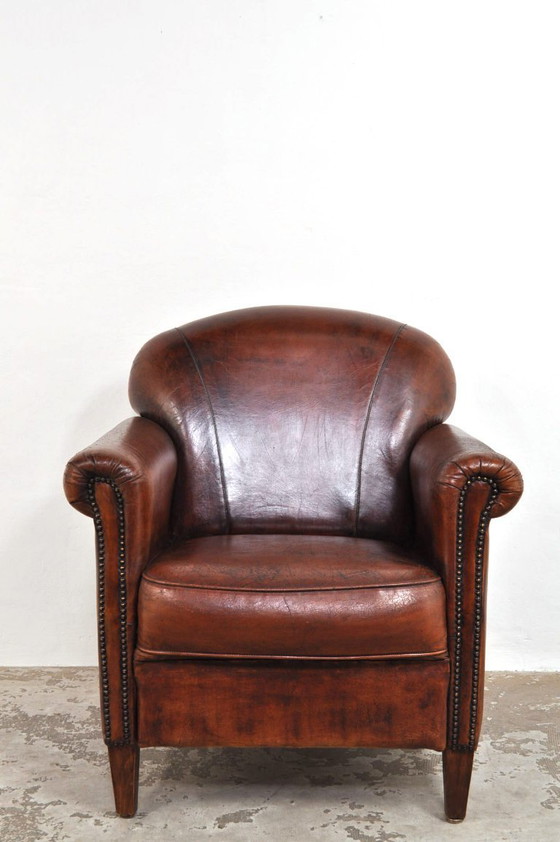 Image 1 of Vintage leather armchair 1950s