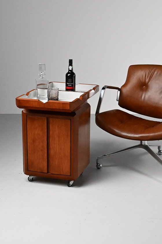 Image 1 of Bijzonder teak ‘fliptop’ barretje