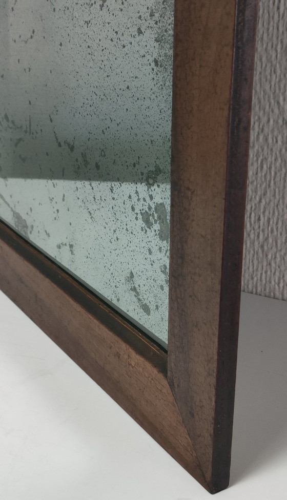 Image 1 of Specchio in legno con vetro patinato dei primi del XX secolo