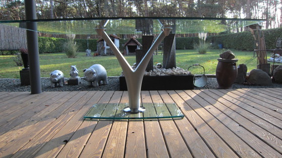 Image 1 of Glazen Design tafel "Rolf Benz" type 1210. Prachtige staat!