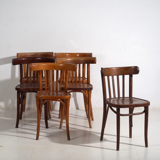 Sedie da bistrò antiche (c.1920). Set di 6 pezzi #1 – Sedie da pranzo (photo 4 of 40)