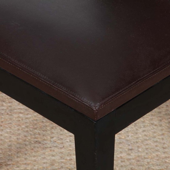 Image 1 of Juego de 4 sillas Archipel de cuero, diseñadas por Christian Liaigre en 1994.