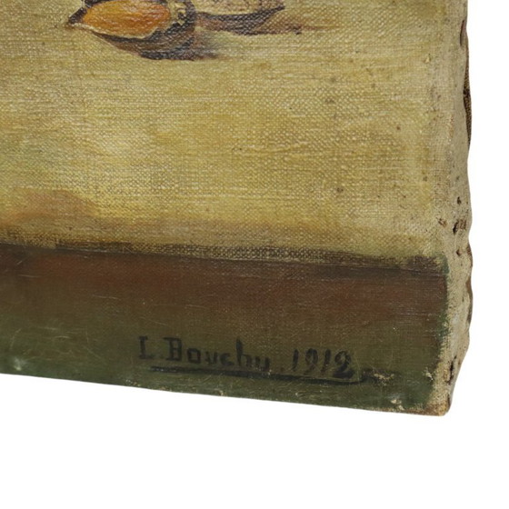 Image 1 of Antiek Schilderij Olie op Doek 1912