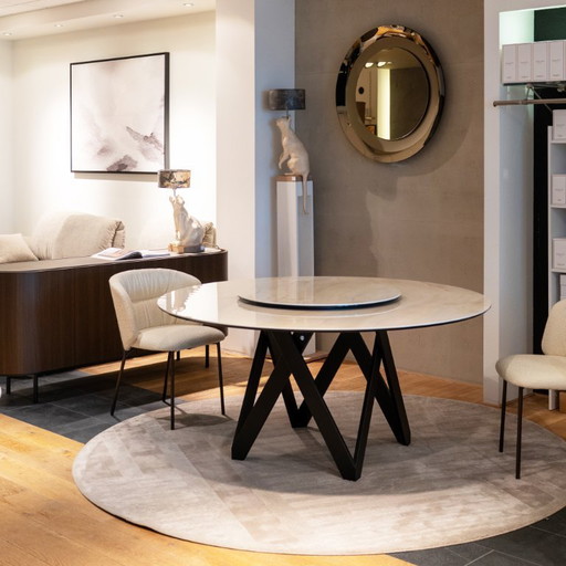 Calligaris Ceramic Round Dining Table | Cartesio 