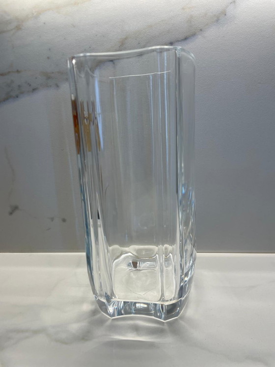 Image 1 of Vase en cristal décoré à la main - Années 60/70