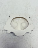 Wall Mask Leopard White Ceramic