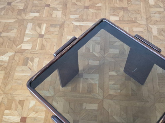 Image 1 of Vintage Italiaanse bijzettafels van Gianfranco Frattini voor Cassina, set van 3.