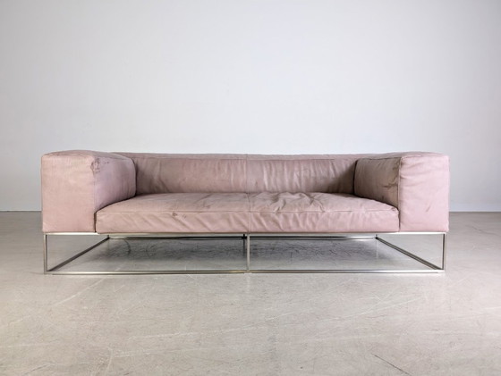 Image 1 of Original Living Divani Ile Cube divano in pelle a due posti design