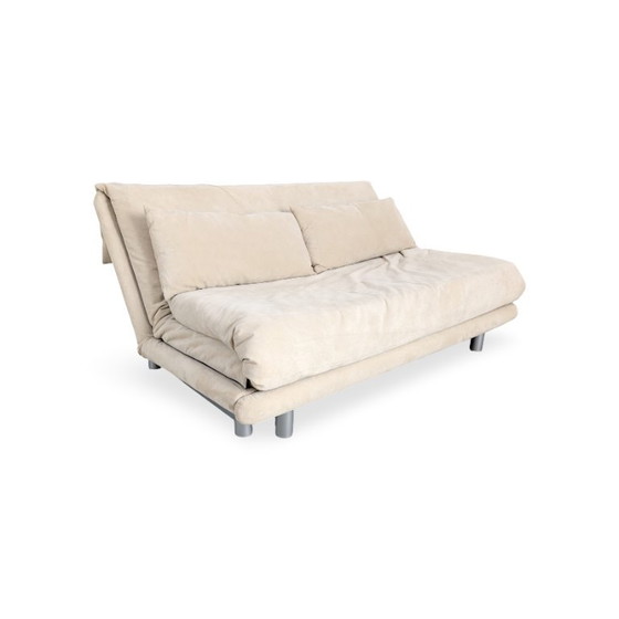 Originele Ligne Roset Multy slaapbank, suède, beige – 2 zitsbanken, Leather (photo 3 of 11)