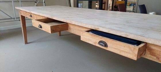 Image 1 of Extra grote teak houten tafel