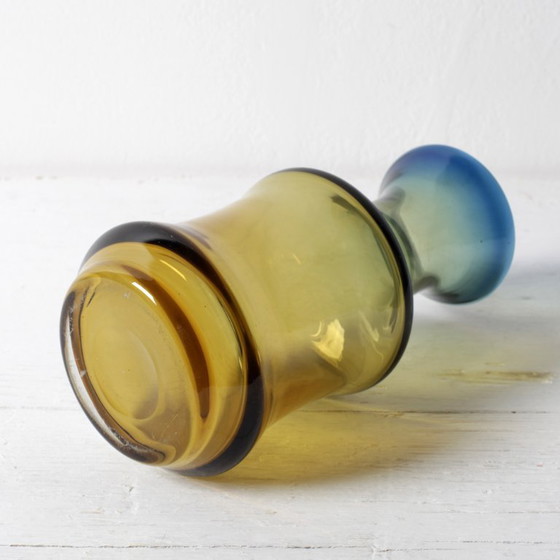 Image 1 of Vintage “Havana” Glass Gradient Vase by Per Lütken for Holmegaard / Denmark / 1970s