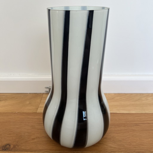 Vintage Hala Zeist Glass Zebra Lamp – tafellampen (photo 2 of 6)