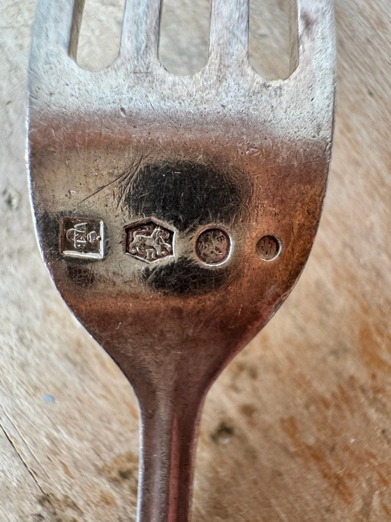 Solid silver dessert set - van Kempen & Begeer – Cutlery Sets (photo 6 of 7)