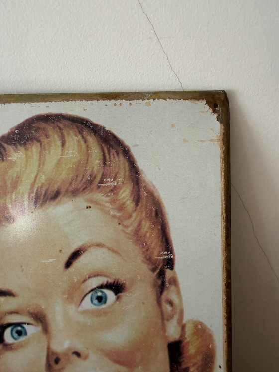 Ephemera “Amazingly Enough I Don’t Give a Shit” – Retro metalen bord, VS 200 – Wanddecoratie (photo 4 of 6)