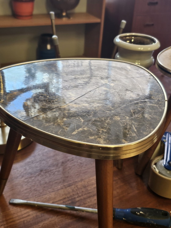 Image 1 of Table d'appoint vintage en marbre