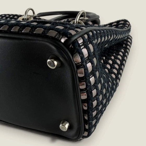Dior borsa satchel Diorissimo media in tweed metallico con patch – Borse a spalla, Pelle (photo 17 of 32)