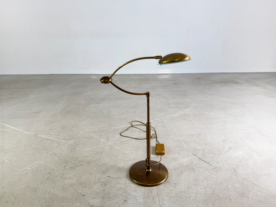 Image 1 of Lampada da tavolo del Midcentury lampada da scrivania in ottone vintage 1960