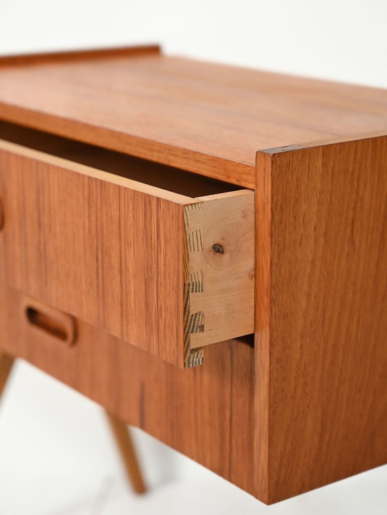 Image 1 of Mesita de noche escandinava de teca de la década de 1960