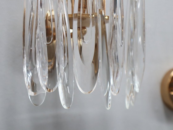 Image 1 of Set di 4 applique vintage in vetro di Murano a goccia anni '80