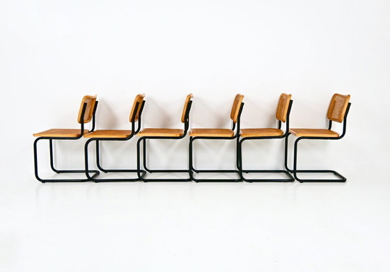 Image 1 of Dining Chairs Style B32 by Marcel Breuer, Set of 6