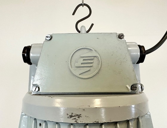 Image 1 of Large Industrial Aluminium Pendant Light from Elektrosvit, 1960s