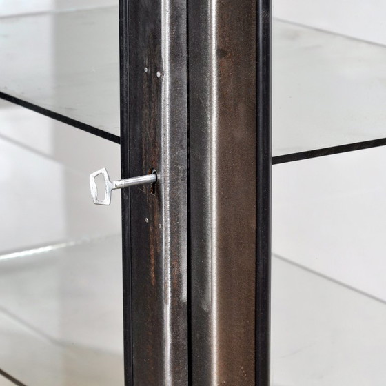 Vintage Polished Medical Cabinet, 1970s – Display cabinets, Glass, polished steel (photo 8 of 9)