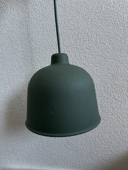 Muuto pendant lamp green with LED lighting