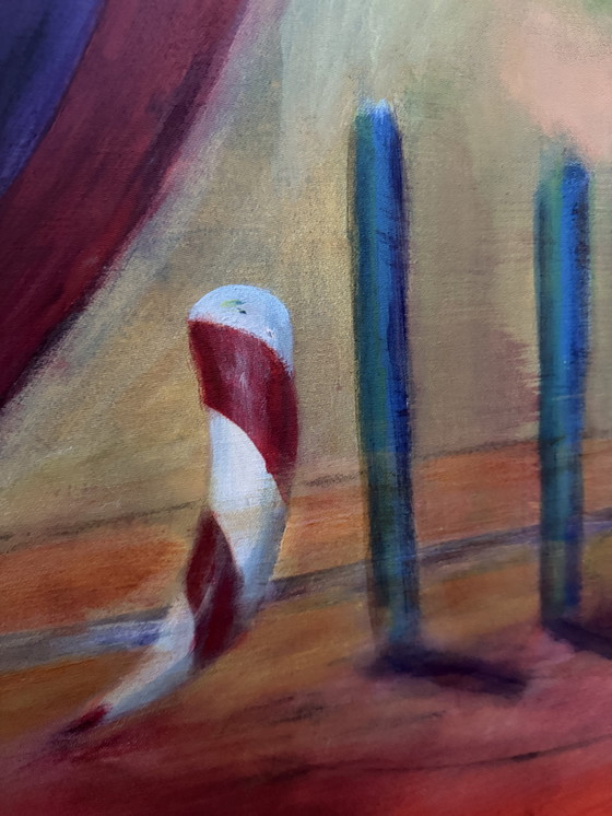 Image 1 of Schilderij Hans Kooijman Titel “Oogst Der Perikelen” Afmeting 180 x 140