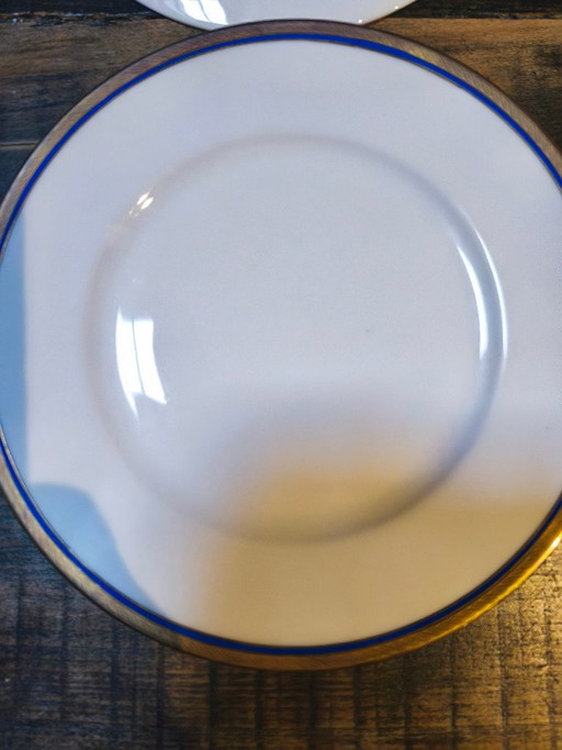 5 schotels Richard Ginori Blue Palermo Edition 19,5 cm – tafelwaar, Porcelain