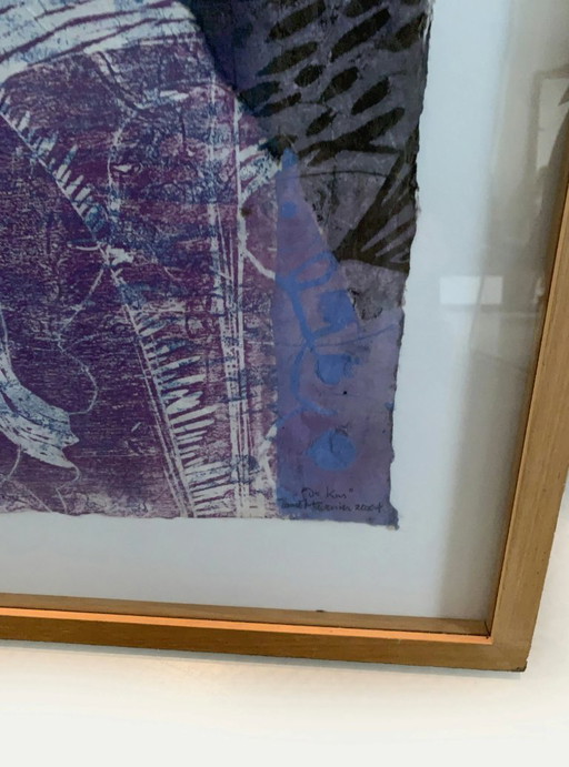 Drawing / Watercolor Mixed Media Daniel Tavernier "The Kiss"