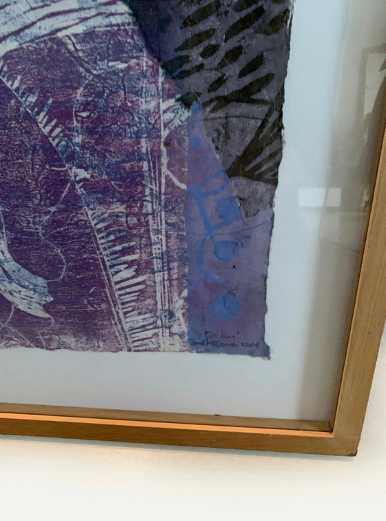 Image 1 of Disegno / Acquerello Tecnica mista Daniel Tavernier "Il bacio"