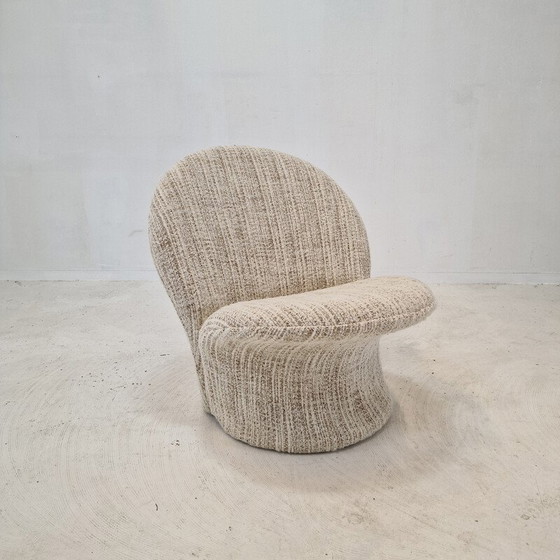 Image 1 of Vintage model F572 fauteuil en voetensteun van Pierre Paulin voor Artifort, 1967