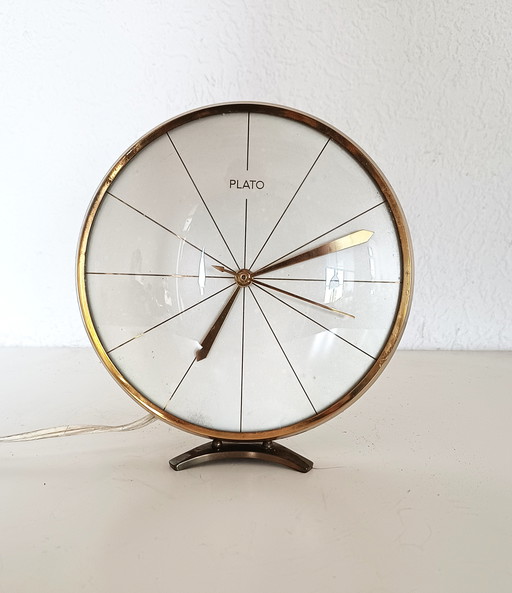 Plato Fifties Table Clock Electric