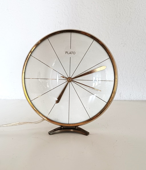 Plato Fifties Tischuhr Elektrisch