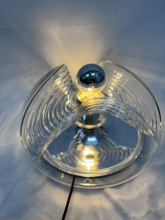 Image 1 of Lampe de plafond ou applique murale vintage Peill & Putzler Futura Wave, 1970